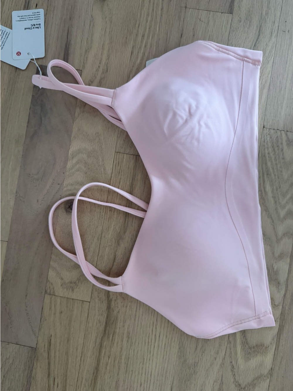lululemon athletica Light Pink Strapless Bandeau Top